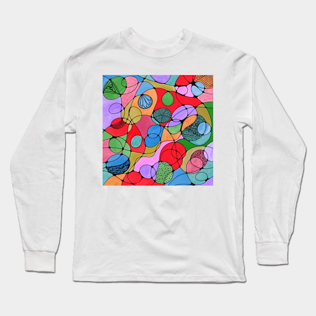 NEUROART DIGITAL WATERCOLOR Long Sleeve T-Shirt by FLOWER_OF_HEART